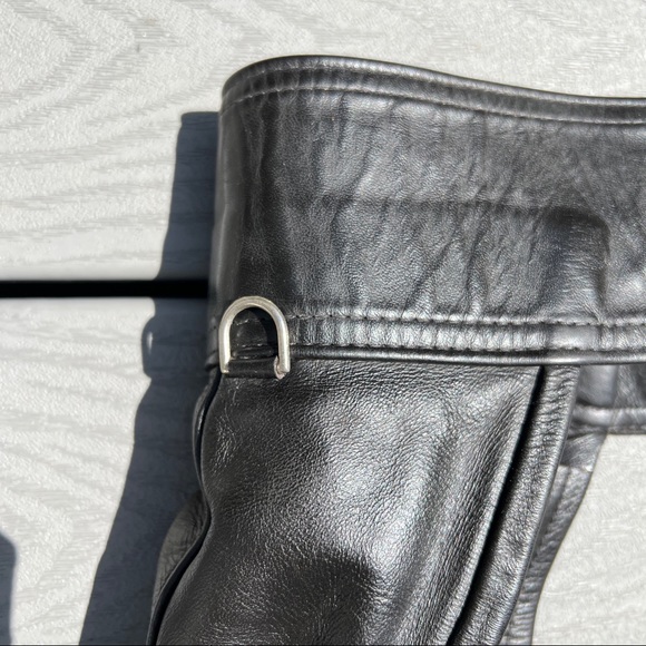 MALE HIDE LEATHERS CHICAGO Motorcycle Riding Chap Leather Snap Front Women’s EUC - Picture 3 of 14